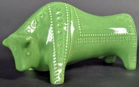Jema Holland - Green Ceramic Bull