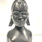 Ebonised bust of a female