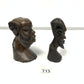Tribal busts of male figures