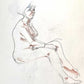 Henry Richard Bird - 5  drawings tiled Reclining Nude