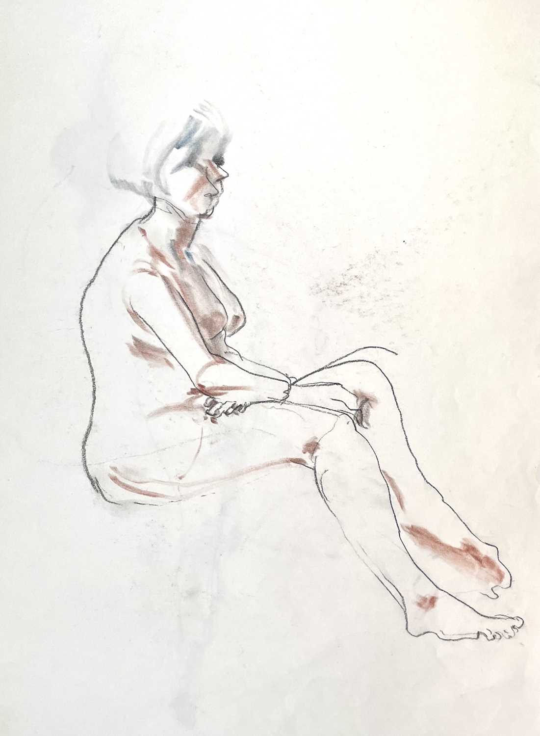 Henry Richard Bird - 5  drawings tiled Reclining Nude