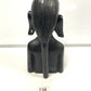 Ebonised bust of a female