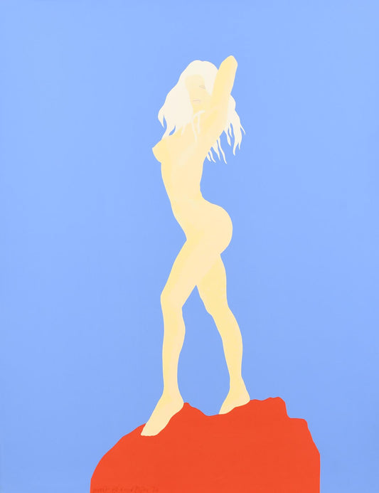 Edward Piper - Blue Background Red Rock