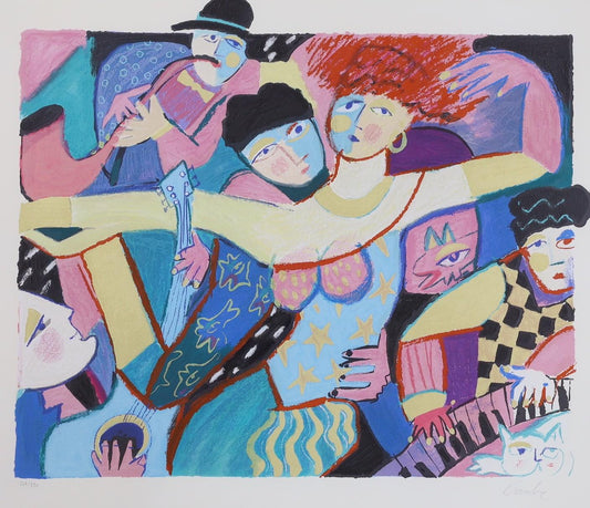 Dancing Woman - Modern limited edition signed print